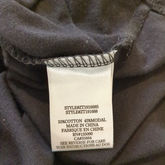 Z Supply The Front Crew Tee Women's Black Tie-Front Women's Top ,NWT Size L - Picture 5 of 5